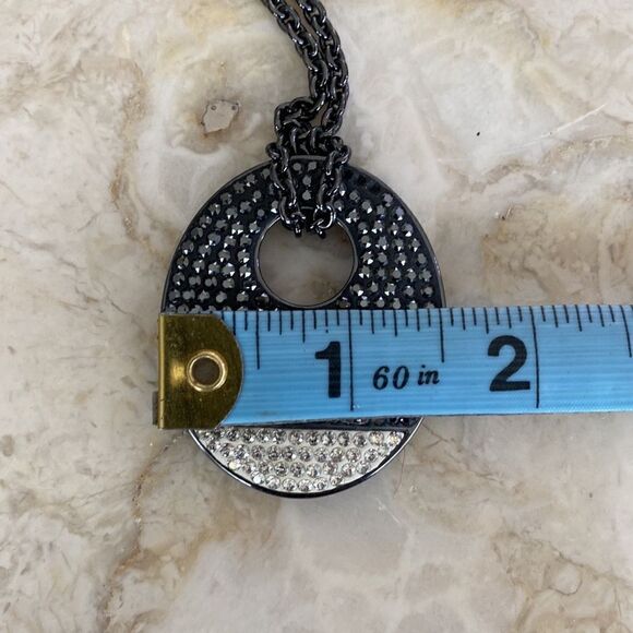 Lola and Grace Swarovski Elements Oval Disk Pendant - Picture 7 of 7